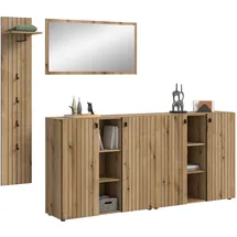 Möbel Boss STATION Garderobenkombination 258x192x37 cm braun
