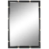 home esprit Wandspiegel, Schwarz, Gold, Glas, Eisen, 64,5 x 5 x 96,5 cm