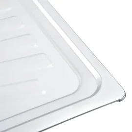 vidaXL Küchenspüle Doppelbecken mit Sieb & Siphon Edelstahl