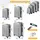 Kesser Koffer-Set 4-tlg. silber/kunststoff
