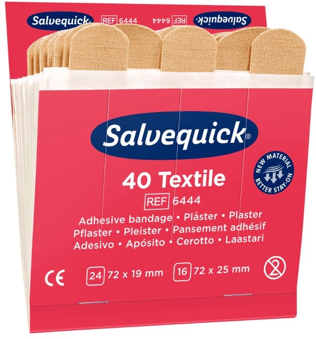 Holthaus Medical Salvequick® Nachfülleinsatz Textile Pflaster 40 St