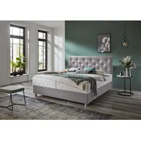 Atlantic Home Collection Boxbett "CELIA", grau, B:162cm L:209cm, ATLANTIC