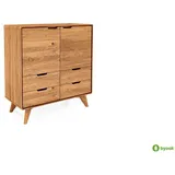 byoak Hochkommode GREG aus Massivholz, Naturgeölt