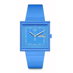Swatch Unisexuhr SO34S700 - blau