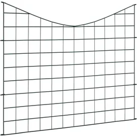 vidaXL Gartenzaun Set Konkav 77,5x64 cm Grün