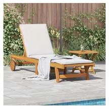 vidaXL Sonnenliege 114 x 67 x 85 cm Braun