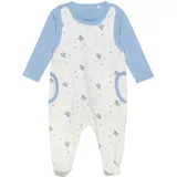 FIXONI Kinder Langarmbody "Body LS w.Velour Romper" in Blau | Gr.: 62