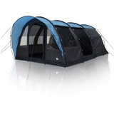 your GEAR Zelt Bora 5 Personen, UV 50+ Familienzelt, dunkle Schlafkabine, großer Wohnraum und Fenster, wasserdichtes Campingzelt, 5000 mm, Stehhöhe, Vordach, 2 breite Eingänge