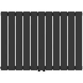 neu.haus Designheizkörper Nore 600 x 800 mm 616 W schwarz Mittelventil
