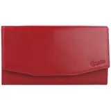 Esquire New Silk Geldbörse Leder 18 cm rot