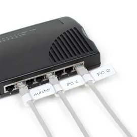 Label the Cable LTC Mini Klettbinder 10er weiß