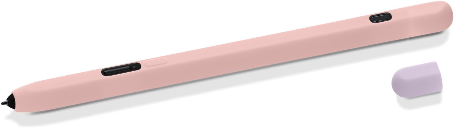 kwmobile Schutzhülle kompatibel mit Samsung S Pen Pro - Hülle Stift Silikon Case - Schutz Abdeckung Ladeanschluss - Altrosa