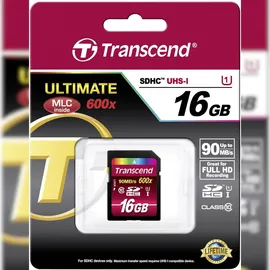 Transcend SDHC Class 10 UHS-I 600x 16 GB