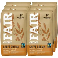 Tchibo Caffè Crema Kaffeebohnen 6 Packungen 1000 g