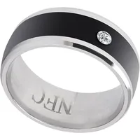 Smart Ring, NFC Ring Multifunktions Smart Ringe Herren/Damen Smartringe Fitness Ring Tracker Fitnessring magisches tragbares Gerät universell für Mobiltelefone (Größe 11)