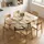Homcom Klapptisch 80 x 73 x 120 cm Eiche