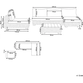 Beliani Lounge Set VARALLO