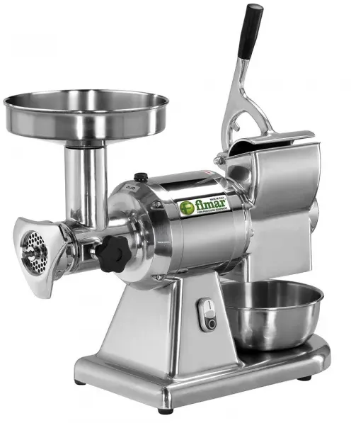 FIMAR TC12T - elektrischer Fleischwolf- mit Hartkäsereibe - Schneideeinheit aus Edelstahl - 230V