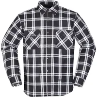 Modeka Colden Motorradhemd Schwarz/Weiß 2XL