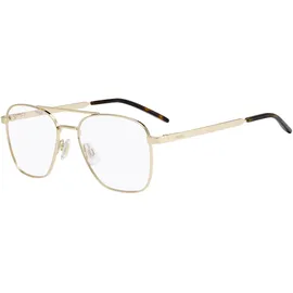 Hugo Quadratisch Metall Brillen in Gold für Herren, Brille mit Sehstärke, optional mit Sonnenbrillen tönung oder Blaulichtfilter (Modell Hg 1034)