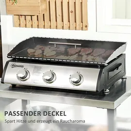 Outsunny Gasgrill Tischgrill schwarz