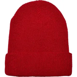 FLEXFIT Recycled Yarn Waffle Knit Beanie - red - One Size