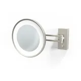 Decor Walther BS 36 Wandkosmetikspiegel beleuchtet 3x, 7,5W, 4000K, Nickel satiniert