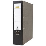 IDENA 303001 - Ordner für DIN A4, 8 cm breit, Wolkenmarmor, schwarz, 1 Stück