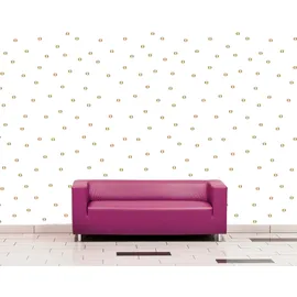 Queence Vinyltapete Eno 90x300 cm 90 g gold