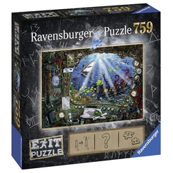 Ravensburger Puzzle 759 Teile Ravensburger Puzzle EXIT Im U-Boot 19953, 759 Puzzleteile