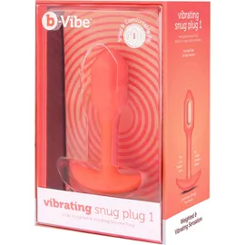 b-Vibe Vibrating Snug Plug 1, 10 cm, orange