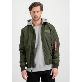Alpha Industries MA-1 TT Hood Fliegerjacke dark green, - S
