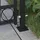 vidaXL Gartentor 105 x 204 cm Schwarz/Metall