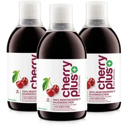 Cherry PLUS US-Montmorency-Sauerkirsch-Konzentrat 3X500 ml