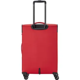 Travelite Chios 4 Rollen Kofferset 3-teilig mit Dehnfalte rot