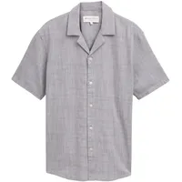 Tom Tailor DENIM Herren Relaxed Fit Kurzarmhemd aus Baumwolle,