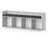 Vicco Kinderregal Luigi 142 x 53 cm Holzwerkstoff hellgrau