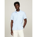 Tommy Hilfiger Kurzarmhemd »FLEX POPLIN RF SHIRT S/S Gr. L N-Gr, Calm blue) , 29971267-L N-Gr