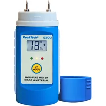 Peaktech 5200 - Feuchtigkeitsmessgerät für Holz und Baustoffe, 6 - 60%