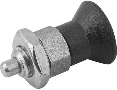 ARRETIERBOLZEN ECO KURZE VARIANTE KURZE AUSFÜHRUNG GR.1 D1=M08, D=5, FORM:B O.RASTNUT, M.KONTERMUTTER, EDELSTAHL