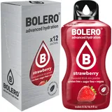 (165,28€/kg) 12 Sticks Bolero Erdbeere Pulver Getränkepulver zuckerfrei