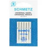 Gütermann Schmetz 130-705-05-090 Nadel, Metal, Silber, 90-14 Größe, 5 Count