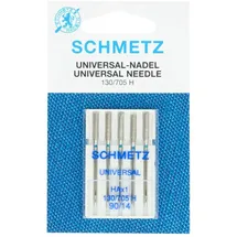 Gütermann Schmetz 130-705-05-090 Nadel, Metal, Silber, 90-14 Größe, 5 Count