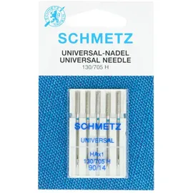 Gütermann Schmetz 130-705-05-090 Nadel, Metal, Silber, 90-14 Größe, 5 Count