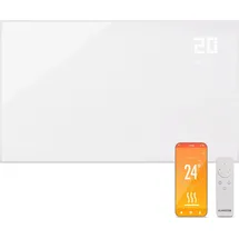 Klarstein Infrarotheizung mit Thermostat, 600W Elektroheizung, Smart Home Infrarotheizung zur Wandmontage, IR mit App-Steuerung & Erkennung Offener Fenster, Effizienter Feuchtraum Heizkörper CO2-Frei