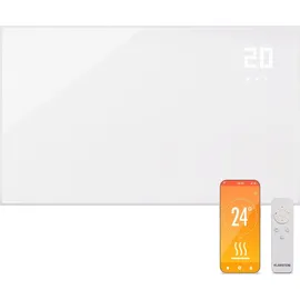 Klarstein Infrarotheizung mit Thermostat, 600W Elektroheizung, Smart Home Infrarotheizung zur Wandmontage, IR mit App-Steuerung & Erkennung Offener Fenster, Effizienter Feuchtraum Heizkörper CO2-Frei