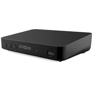 Strong SRT8208 DVB-T2 DVB-T2 - Unterstützt HEVC265 - TV-Receiver/Tuner mit Recorder Funktion (HDMI, Scart, USB, Dolby Digital Plus) - Schwarz