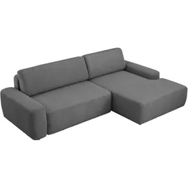 Home Affaire Eckcouch Cord 2-Sitzer Grau