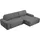 Home Affaire Eckcouch Cord 2-Sitzer Grau