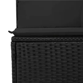 vidaXL Garten-Lounge-Set 5-tlg. schwarz